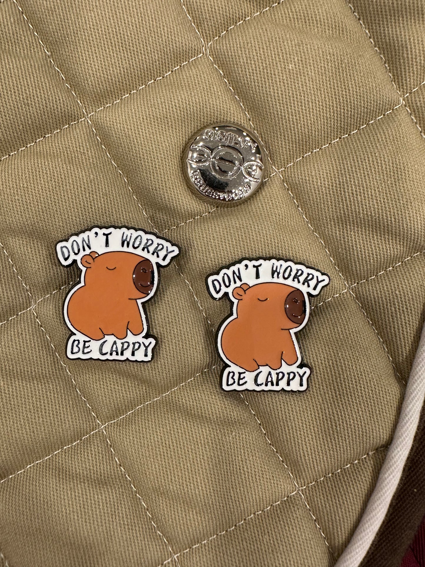 Don’t Worry, Be Cappy - Pins