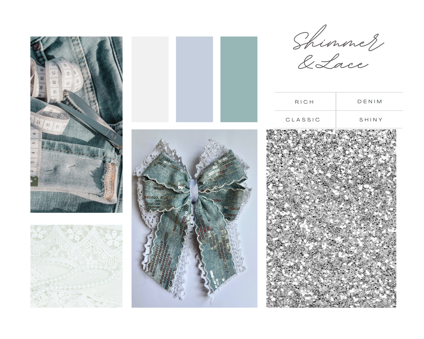 Bows Shimmer and Lace