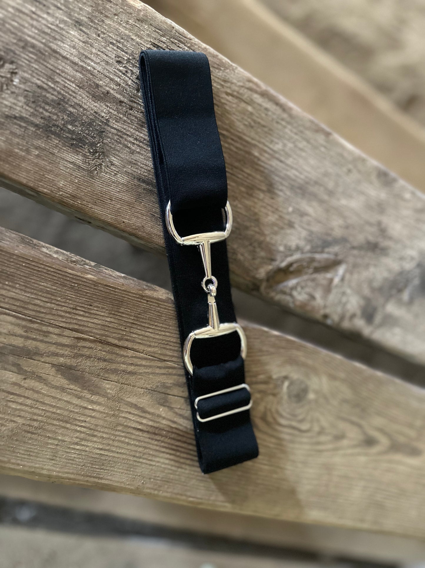 Classic Black Belt with silver buckle