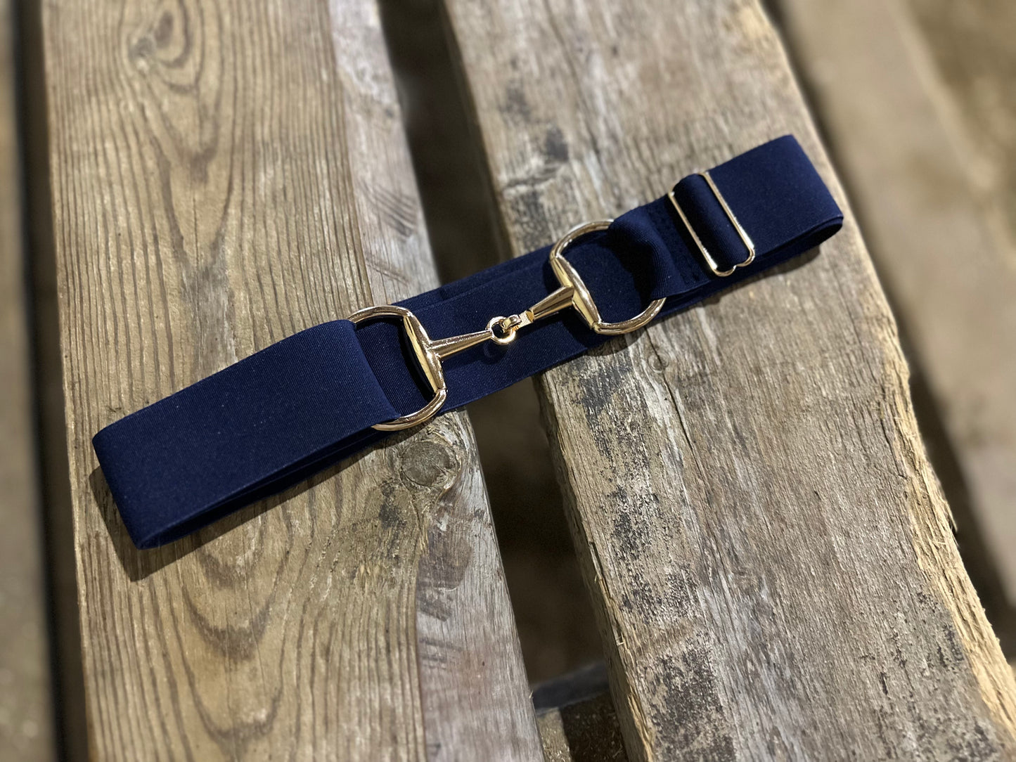 Horse Bit Belt in Navy