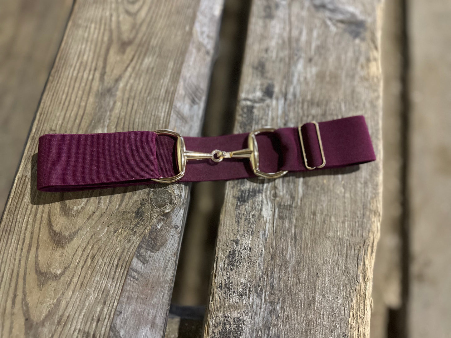 Horse Bit Belt in Burgundy
