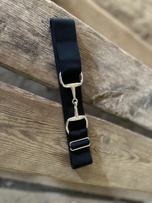 Classic Black Belt with silver buckle