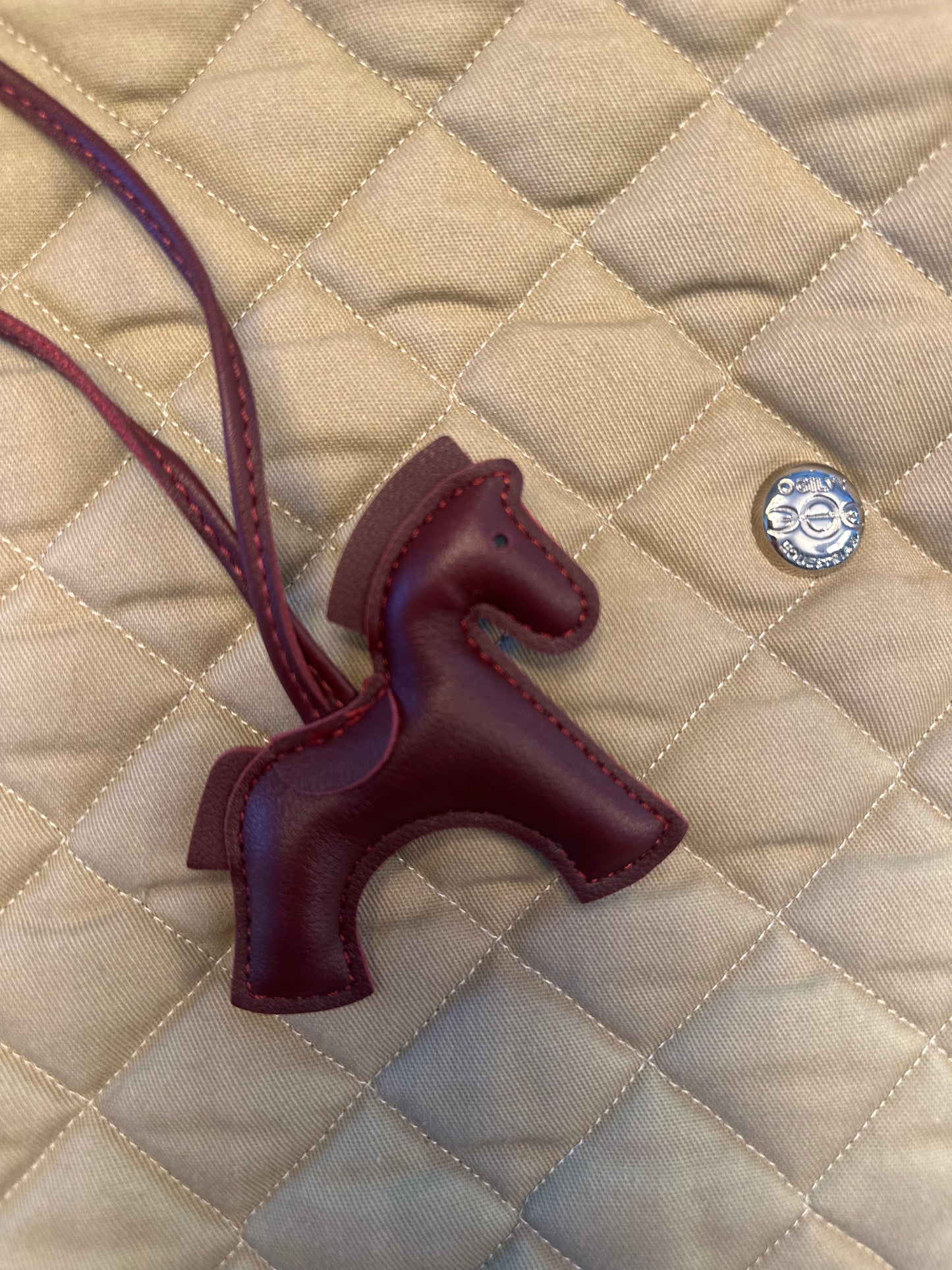 Burgundy Galopping Horse