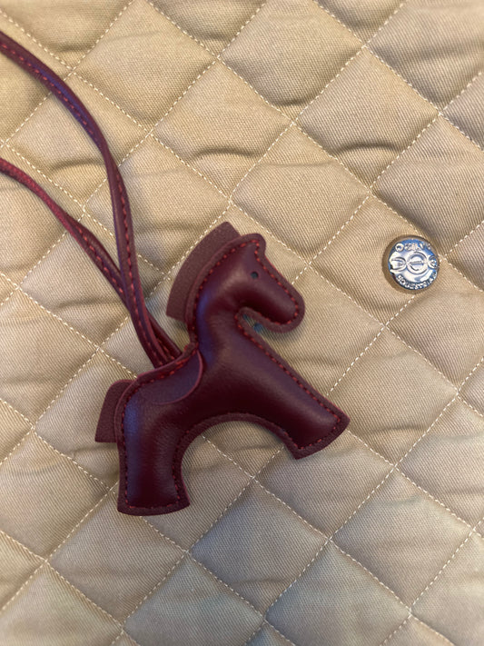 Burgundy Galopping Horse