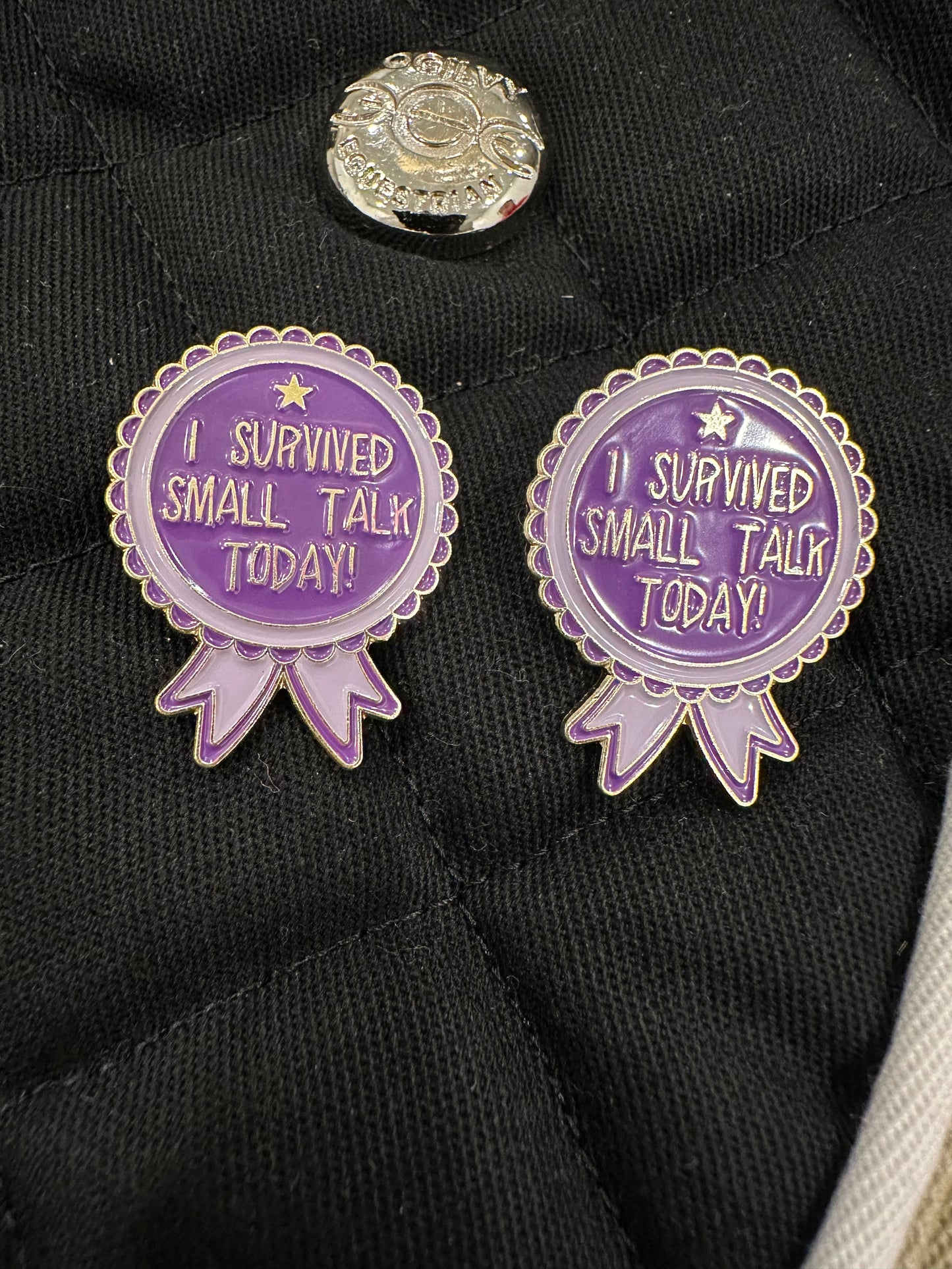 I Survived Small Talk Today! - Pins