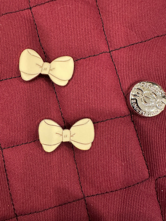 Beige Bows - Pins