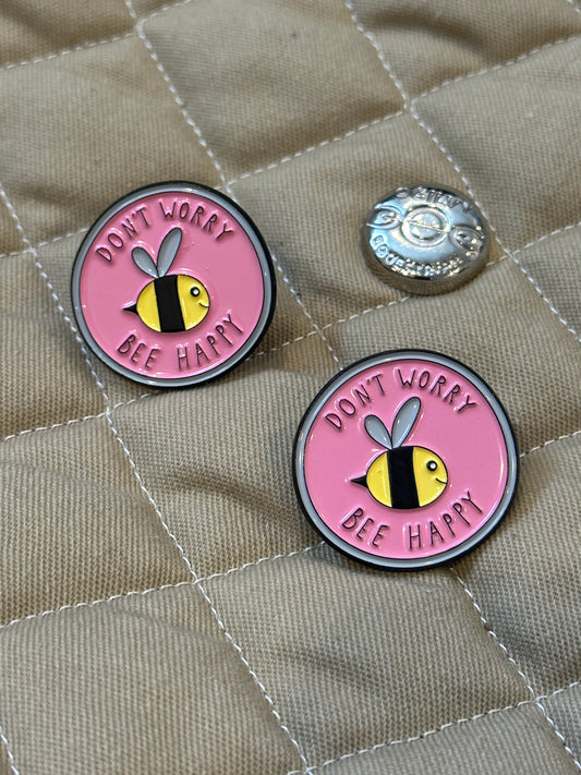Don't Worry, BEE Happy - Pins