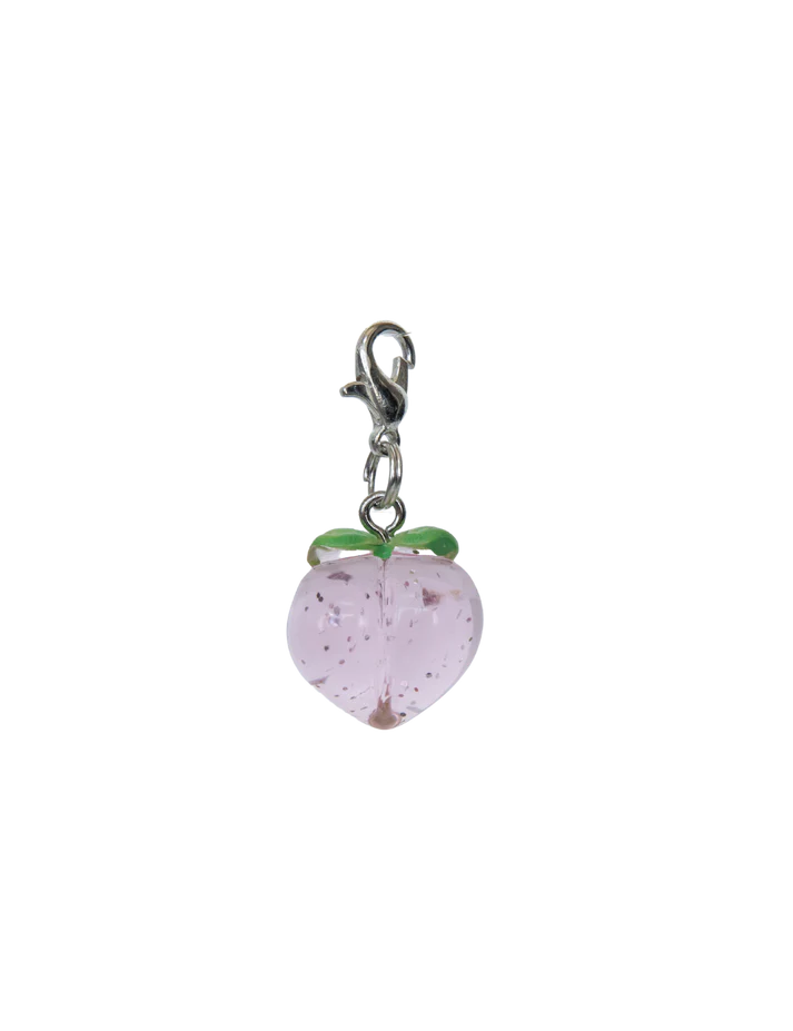 Glitter Peach charm