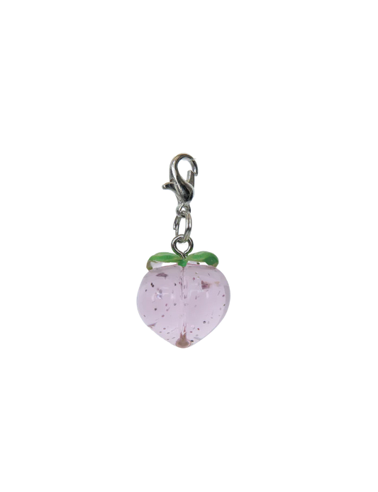 Glitter Peach charm